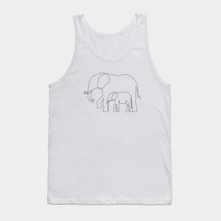 Elephant family Tank Top